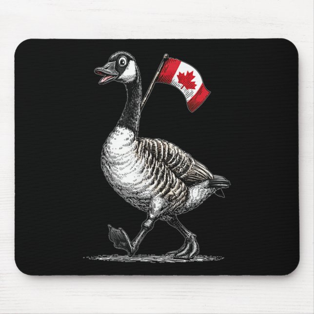Mousepad Gráfico Incrível De Ganso Para Amantes Do Canadá (Frente)