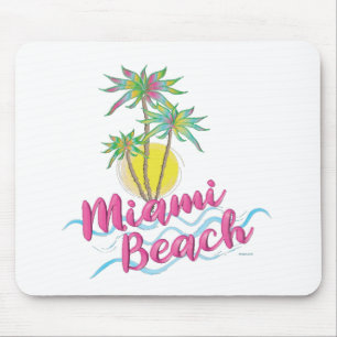 Mousepad Gráfico legal Rosa-Miami-Beach-Florida