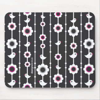 Mousepad gráfico preto e branco