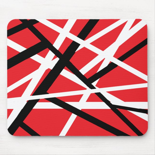 Mousepad gráfico vermelho, preto e branco (Frente)