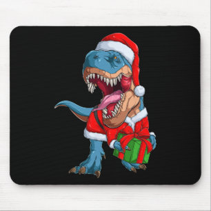 Mousepad Gráfico Xmas Dino T Rex Boys Dinossauro Natal