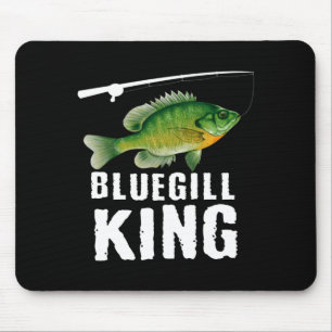 Mousepad Gráficos engraçados de pesca de bluegill peixes de