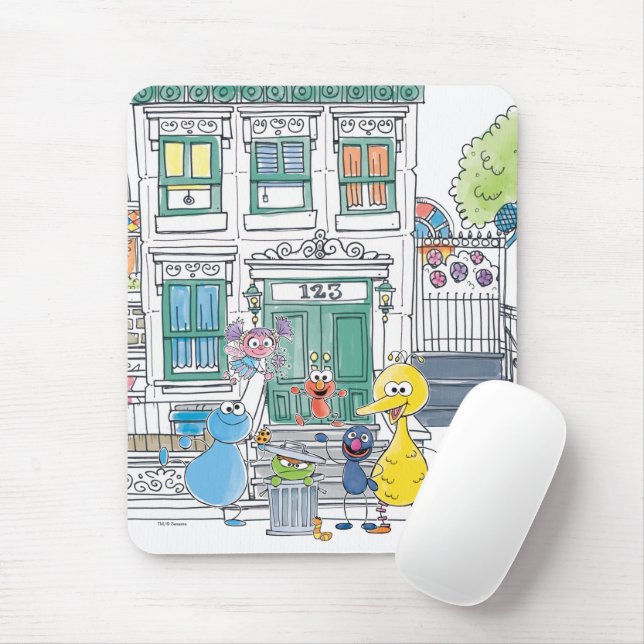 Mousepad Gráficos Sesame Pals Doodley (Com mouse)
