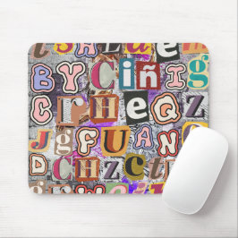 Mousepad Grafite de letras estilo rua Artsy Fun design