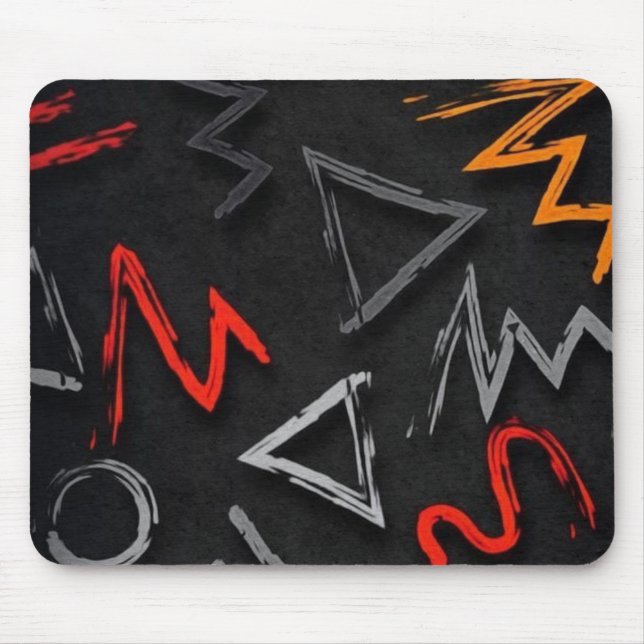 Mousepad Grafite de monograma (Frente)