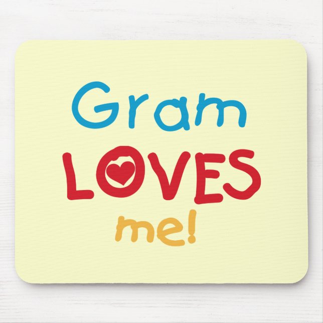 Mousepad Gram me ama T-shirts e presentes (Frente)