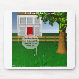 Mousepad Grama Mais Verde Do Outro Lado Engraçado