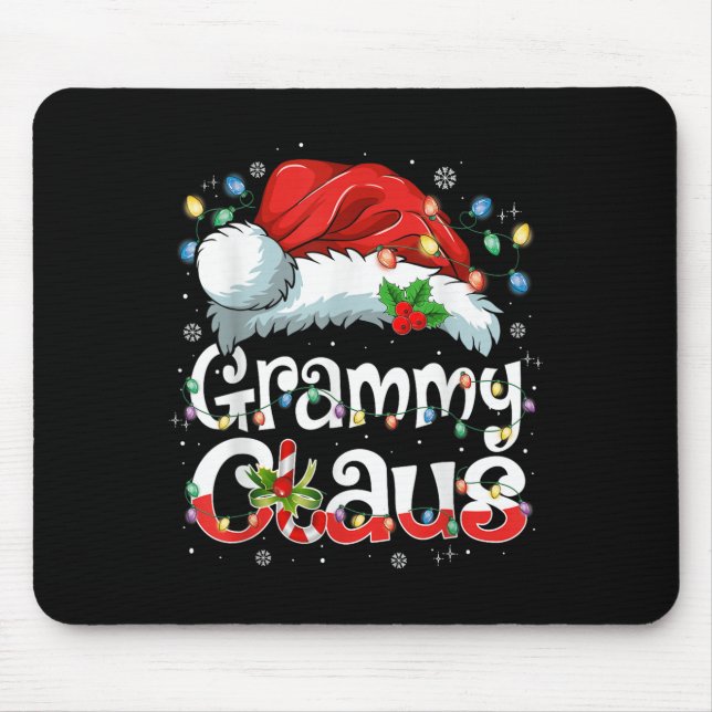Mousepad Grammy Claus Xmas Santa Matching Family Christmas  (Frente)