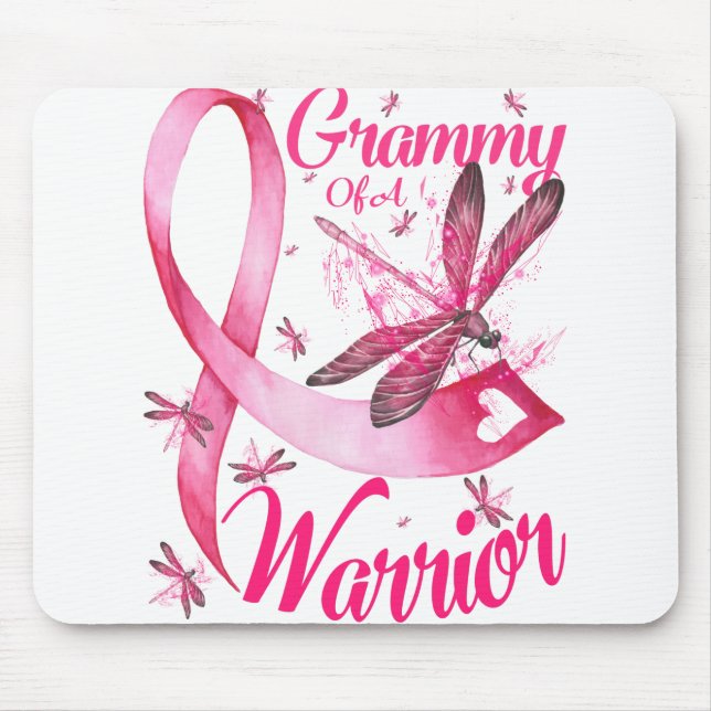 Mousepad Grammy De Um Cancer De Bebida De Dragonfly (Frente)