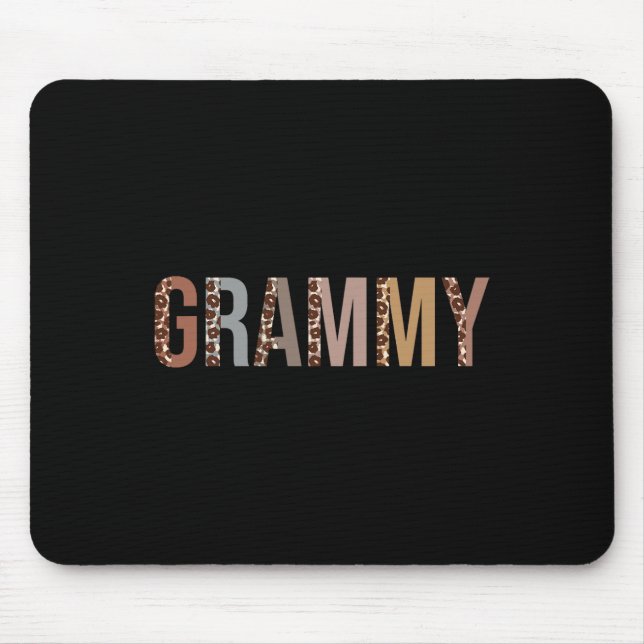 Mousepad Grammy Leopard Impressão Mãe Dia de as mães Engraç (Frente)