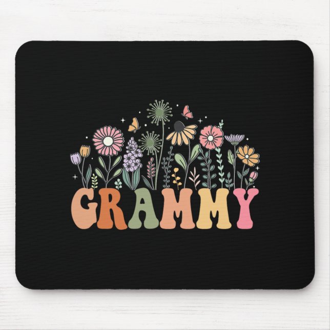 Mousepad Grammy Wildflower Floral Birthday Baby Shower New  (Frente)