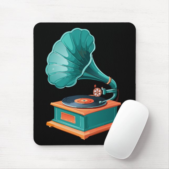 Mousepad Gramofone (Com mouse)