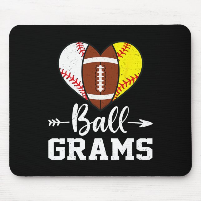 Mousepad Grams Ll Vende Péll Softll Jogador  (Frente)