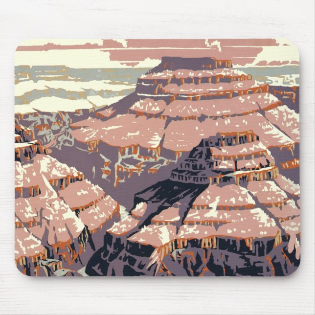 Mousepad Grand Canyon Western Graphic Art American (Frente)