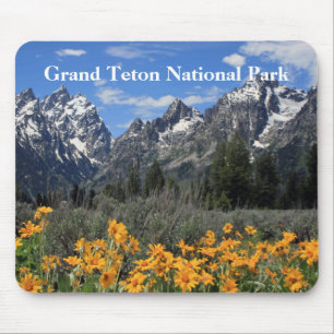 Mousepad Grand Teton Springtime Souvenir Foto