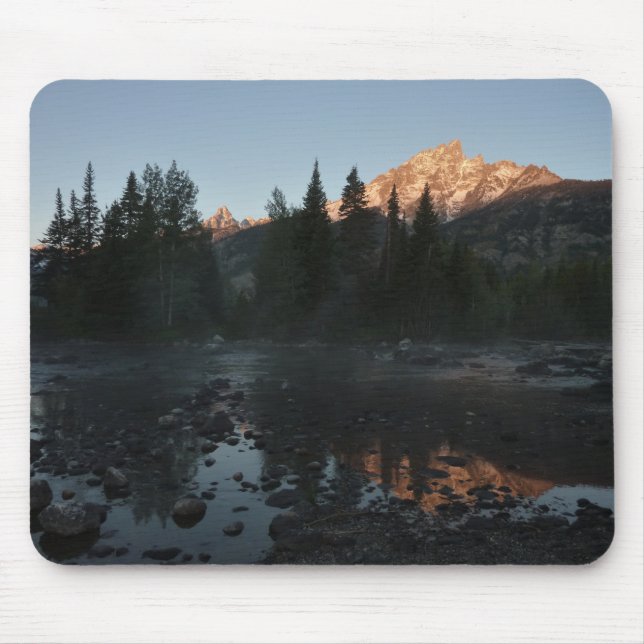 Mousepad Grand Teton Sunrise em Cottonwood Creek (Frente)