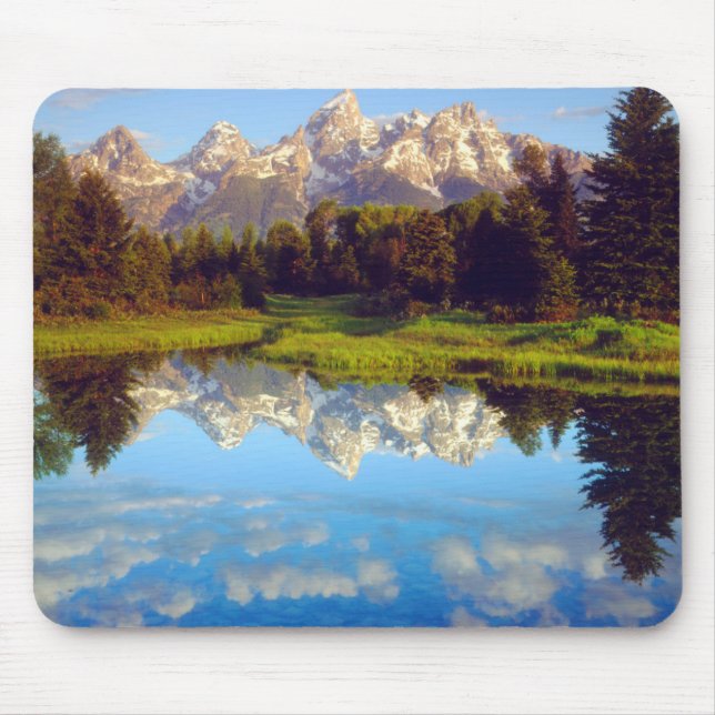 Mousepad Grand Tetons refletindo no rio Cobra (Frente)