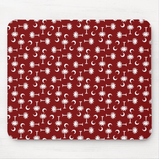 Mousepad Grandada da bandeira da lua do Palmetto de South (Frente)