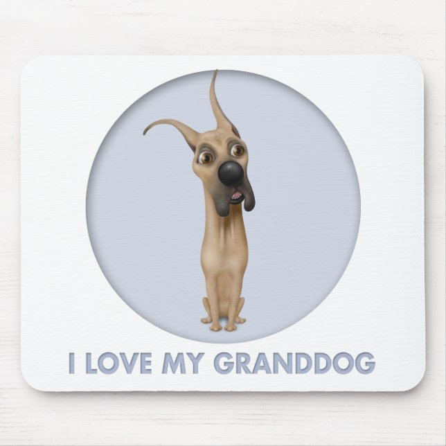 Mousepad Granddog de great dane (Frente)
