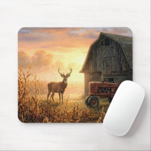 Mousepad Grande Alce no Nascer do Sol no Campo