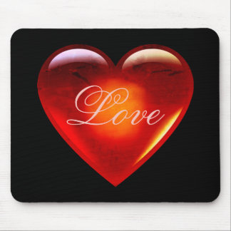Mousepad Grande coração vermelho de amor/muito amor/coração