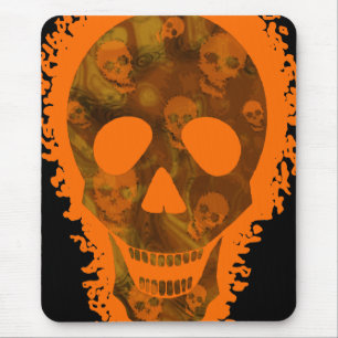 Mousepad grande da laranja do crânio dos espectro