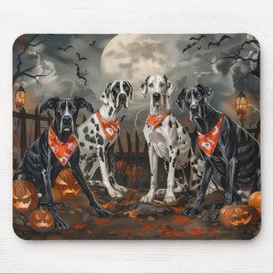 Mousepad Grande Dane Halloween Assustador