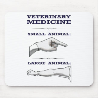 Mousepad Grande e cómico veterinário animal pequeno