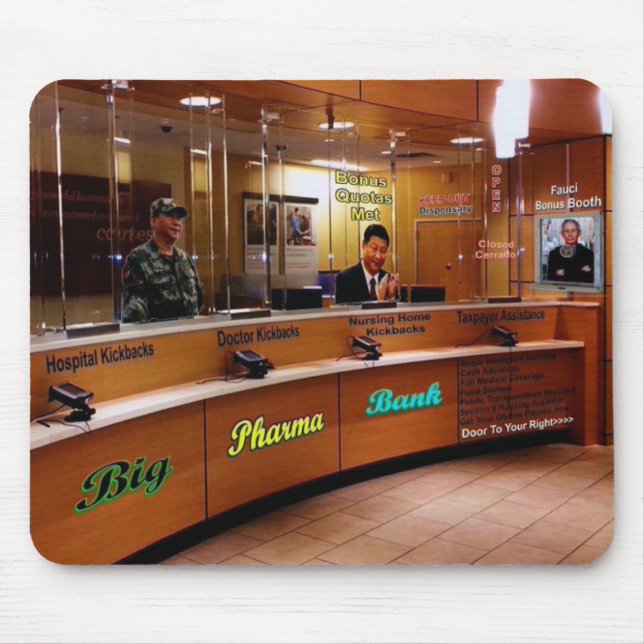 Mousepad Grande herdeiro do banco farmacêutico (Frente)