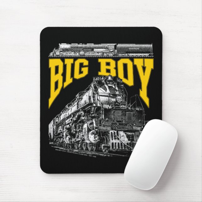 Mousepad Grande Locomotiva a Vapor Big Boy 4014. Classe 400 (Com mouse)
