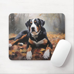 Mousepad Grande Montanha Suíça no outono Folhas caem