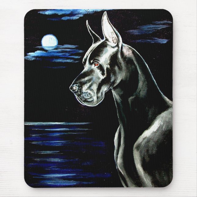 Mousepad Grande Mouse Dane - Lua Escura (Frente)