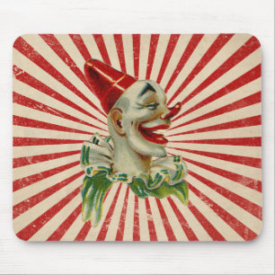 Mousepad Grande Palhaço Vintage Rindo