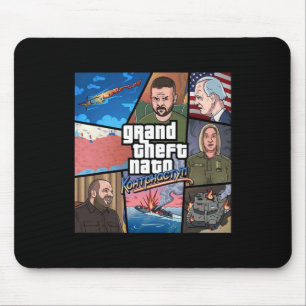 Mousepad Grande Roubo Nato Guerra Contra Ofensiva Ucrânia P