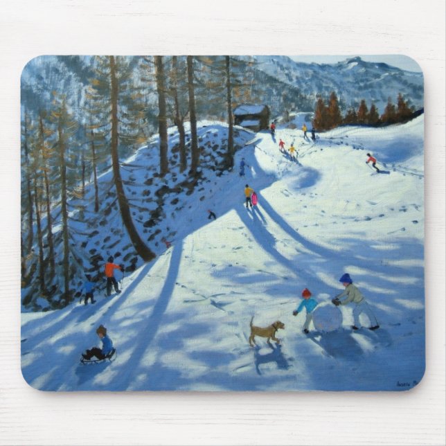 Mousepad Grande Snowball Zermatt (Frente)