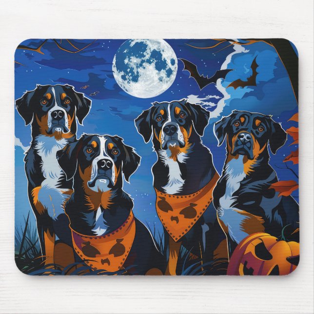 Mousepad Grande Spooky de Halloween na Suíça (Frente)