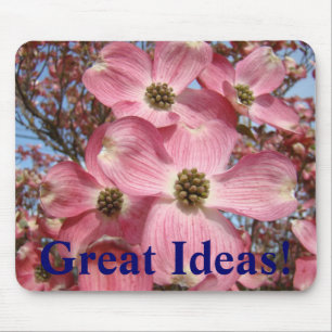 Mousepad Grandes ideias! flores cor-de-rosa do Dogwood do