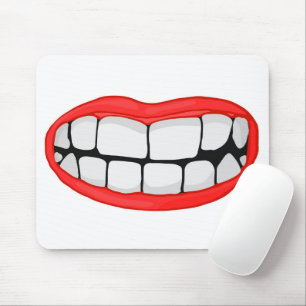 Mousepad Grandes Lábios vermelhos com dentes