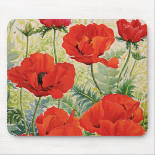 Mousepad Grandes papoilas vermelhas