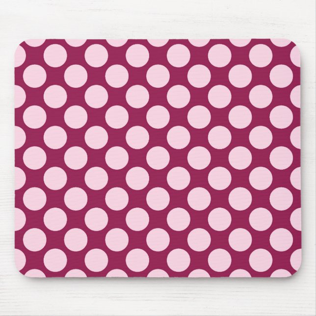Mousepad Grandes pontos retrorreflectores - cor-de-rosa-bur (Frente)