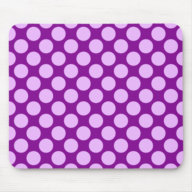 Mousepad Grandes pontos retrorreflectores - orquídea e púrp (Frente)