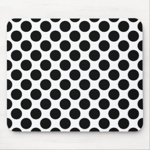 Mousepad Grandes pontos retrorreflectores - preto e branco