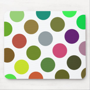 Mousepad Grandes Pontos Verdes E Castanhos