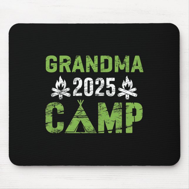 Mousepad Grandma Camp 2025 Family Vacation Summer Camping C (Frente)