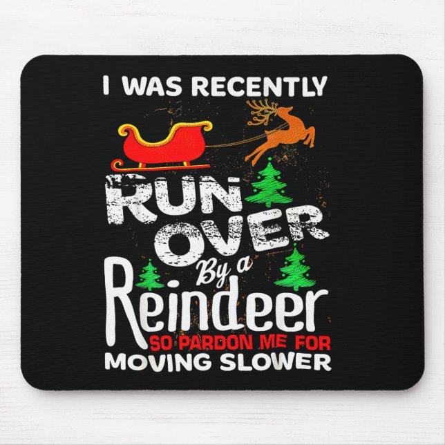 Mousepad Grandma Got Run Over By A Reindeer Christmas So Pa (Frente)