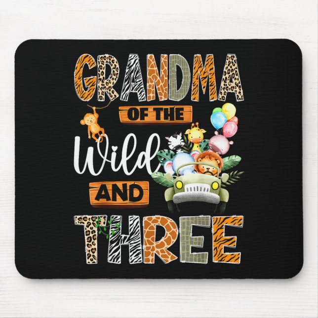 Mousepad Grandma Of The Wild And Three 3rd Birthday Boy Saf (Frente)