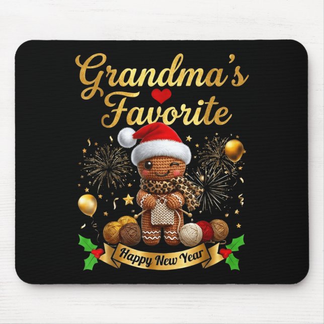 Mousepad Grandma’s Favorite Gingerbread Crochet Doll For Cr (Frente)
