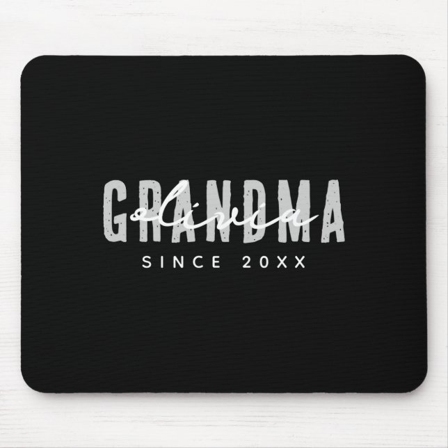 Mousepad Grandma Since 20xx Modern Simple Preppy  (Frente)
