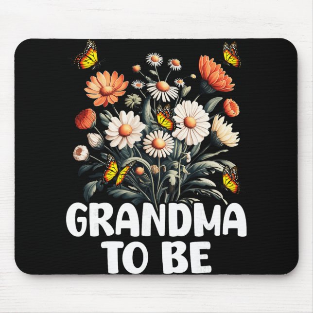 Mousepad Grandma To Be, New Baby Pregnancy Announcement Rev (Frente)