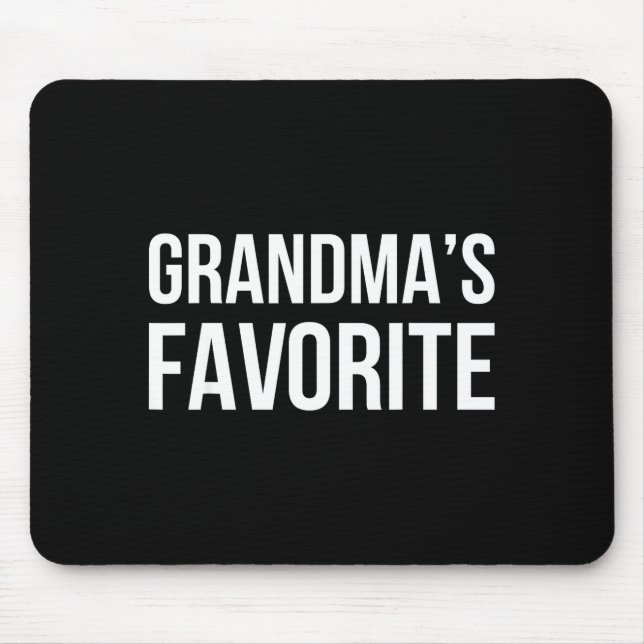 Mousepad Grandma's Favorite Family Baby Granhild Quote  (Frente)